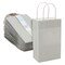 25-Pack Gray Gift Bags with Handles, 5.5x3.2x9-Inch Paper Goodie Bags for Party Favors and Treats, Birthday Party Supplies